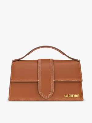 Produktbild von Jacquemus Le Grand Bambino cognac Klappe Leder gold