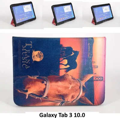 Image de Etui livre d'impression Samsung pour Galaxy Tab 3 10.0