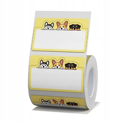Image de NIIMBOT Étiquettes autocollantes 50*31mm DOGS 220 pièces pour B21/B3S/B1 Original