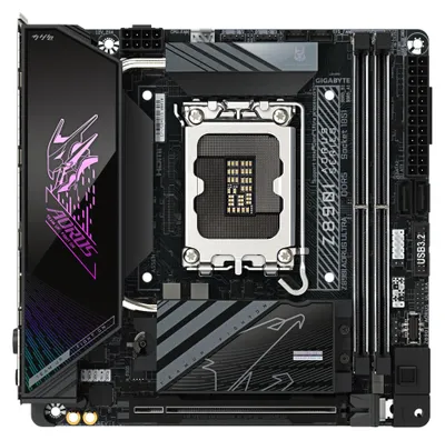 Zdjęcie produktu dla GIGABYTE Z890I AORUS ULTRA, Intel, LGA 1851 (Socket V1), Intel Core Ultra (Series 2), LGA 1851, 256 GB, DDR5-SDRAM