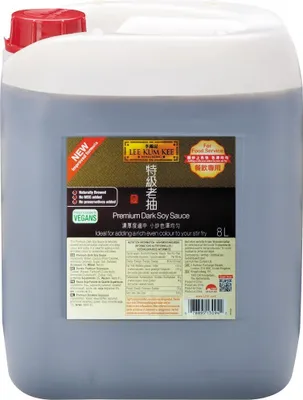 Produktbild von 8 Liter Lee Kum Kee Dunkle Premium Sojasauce Dark Soy Sauce Sojasoße Soja Sauce