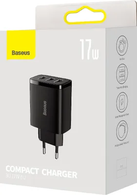 Zdjęcie produktu dla Baseus CCXJ020101, Wewnętrzna, Prąd przemienny, 5 V, Czarny