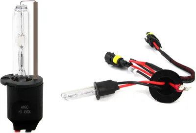 Image de Ampoule Xenon H3 4300K HID AMIO, Remplacement Halogène, 35W 12V