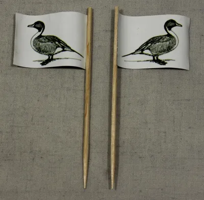 Produktbild von Party-Picker Flagge Ente Papierfähnchen in Spitzenqualität 25 Stück Beutel