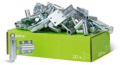 Zdjęcie produktu dla Alberts 869991 Zawias podnoszony, regulowany w zakresie 60-85 mm, ocynkowany, pasywowany grubowarstwowo, 83 x 15 mm, zestaw 20 szt