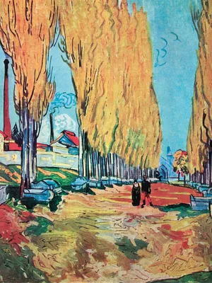 Obrázek produktu pro Vincent Van Gogh Art Print Obraz - Les Alyscamps, 1888 (80 x 60 cm)