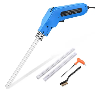 Immagine prodotto di Polistirolo Schneider - Taglierina elettrica a caldo da 250W - Taglierina per polistirolo e schiuma - 2 lame dritte da 20/25 cm - Alimentazione a corrente alternata 230V