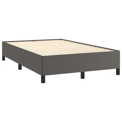 Image de Cadre de lit sans matelas gris 120x190 cm similicuir
