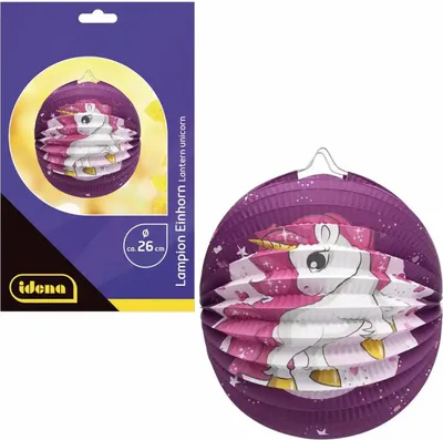 Obrázok produktu pre Idena Lampión Jednorožec Ø26cm