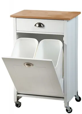 Produktbild von Kesper 25526, Bodenstehend, 1 Tür(en), 1 Regale, Weiß, Drehtür, Weiß