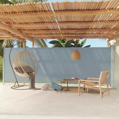 Obrázok produktu pre Maison Exclusive – bočná markíza s výsuvom 180 x 600 cm, sivá