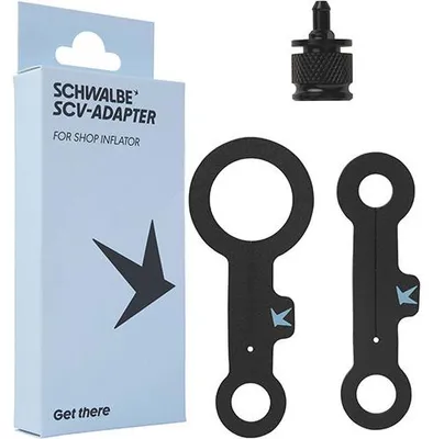 Zdjęcie produktu dla Głowica pompy Schwalbe Clik Valve Tech z adapterem SCV, do kompresora i pistoletu do pompowania, ...