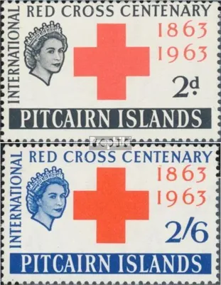 Produktbild von Briefmarken Pitcairn 1963 Mi 37-38 (kompl.Ausg.) postfrisch Rotes Kreuz