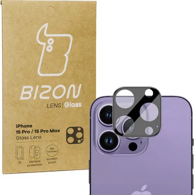 Produktbild von Bizon Glass Lens Apple iPhone 15 Pro / Apple iPhone 15 Pro Max [2 PACK]