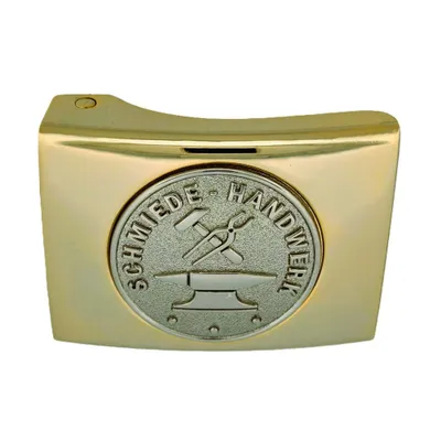 Produktbild von Koppelschloss Schmiedehandwerk und Zunft – golden/silbern - für Meister - für 4,5 cm breite Koppelgürtel
