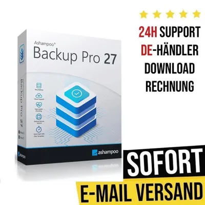 Produktbild von Ashampoo Backup Pro 27 | Dauerlizenz | Sofort-Download | Vollversion