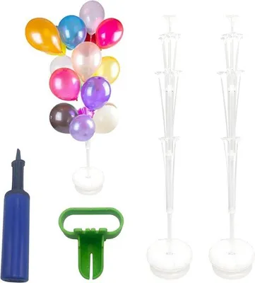Produktbild von Famanu Ballonstandhalter - wiederverwendbare Ballonständer - verstellbare Höhe - 160 cm