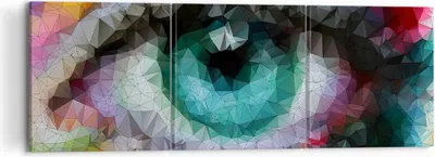 Produktbild von Bild auf Leinwand - Leinwandbild - elegant Diamant futuristic geometrisch - 120x40cm - Wand Bild - Wanddeko - Leinwanddruck - Bilder - Kunstdruck - Leinwand bilder - Wandkunst - CA120x40-3172
