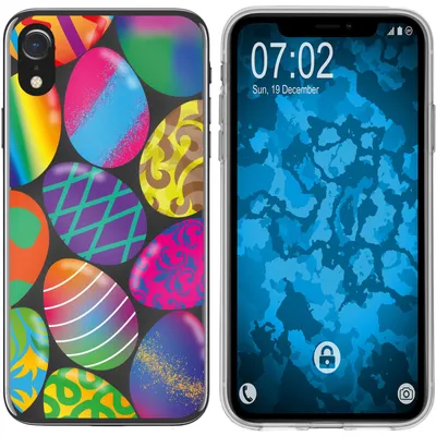 Produktbild von PhoneNatic Case kompatibel mit Apple iPhone Xr Silikon-Hülle Ostern M3