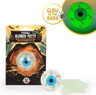 Produktbild von Glibber-Knete Eyeball nachtleuchtend 25g