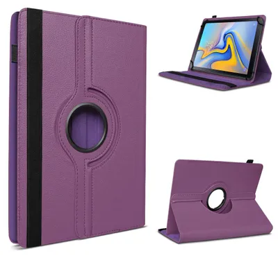 Produktbild von Tablet Hülle für Doogee U9 / U10 / U10 Pro / U11 Tasche Schutzhülle 360 Grad DrehbarFarben:Lila