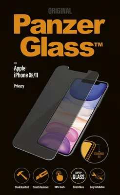 Obrázok produktu pre PanzerGlass ® Privacy Screen Protector iPhone 11 | XR | Standard Fit, Apple, Apple - iPhone XR, Apple - iPhone 11, Suché aplikovanie, Odolné proti poškriabaniu, Odolný proti nárazom, Antibakteriálne, Priehľadná, 1 kusov