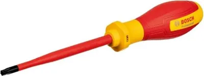 Produktbild von Schraubendreher VDE Bosch, TX30x125, Isoliert bis 1000V, Thermoplastischer Elastomer, Antirutsch
