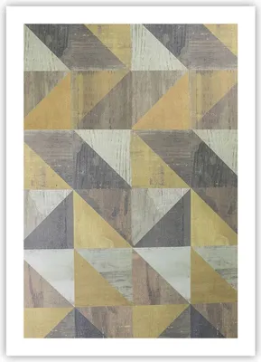 Produktbild von Poster - Poster ohne Rahmen - Abstraktion Geometrisch Dreiecke - 50x70 cm - Wand Bild - Wanddeko - Wandbilder - Kunstposter - Wandposter - Bilder - Kunstdruck - Wanddekoration - P2XPA50x70-4884