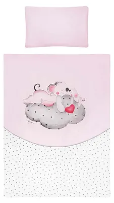 Produktbild von 3-teilige Bettwäsche Belisima LOVE 100/135 rosa