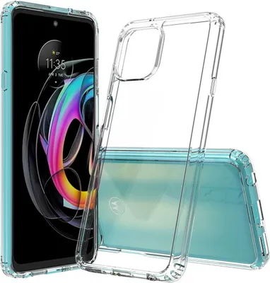 Produktbild von Hülle für Motorola Edge 20 Lite Handyhülle Hybrid Silikon Case Bumper Cover Klar