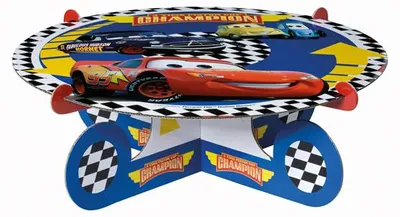 Produktbild von Partyplatte im Cars Design für Kindergeburtstag, aus Pappe, sortiert, 1 Stück