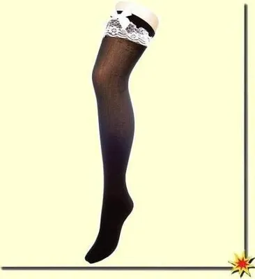 Produktbild von Überkniestrümpfe, Overknee Strümpfe, schwarz
