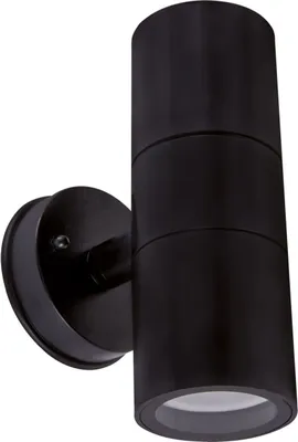 Obrázek produktu pro Nástěnné venkovní svítidlo GU10 IP54 Up Down H: 16 cm Černá 2 světla podlouhlá Venkovní svítidlo Nástěnné