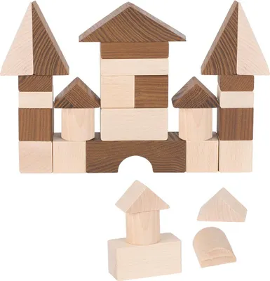 Produktbild von Bauklötze Bausteine aus Holz 30 Stück von goki nature
