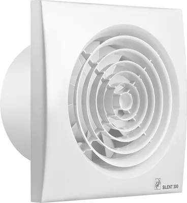 Obrázek produktu pro SILENT 300 CHZ tichý koupelnový axiální ventilátor - provedení se zpětnou klapkou, kuličkovými ložisky, hygrostatem a nastavitelným doběhem 1-30 minut
