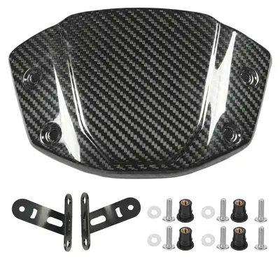 Immagine prodotto di Parabrezza per moto in fibra di carbonio lucida, aerodinamico, compatibile con CB300R, CB250R, CB150R e CB125R