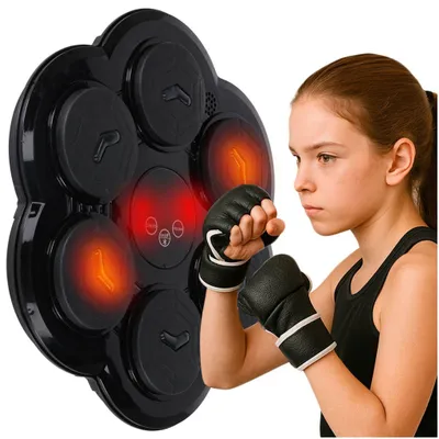 Obrázek produktu pro Nástěnná podložka na boxerský trénink, Bluetooth LED, rukavice