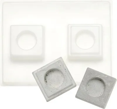 Obrázok produktu pre Štvorcový držiak na čajové sviečky 7x7cm