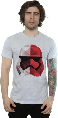 Produktbild von Star Wars: The Last Jedi - "Red Cubist" T-Shirt für Herren BI1106 (L) (Grau)