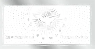 Image de Invitations pour le baptême Z46 (lot de 5) - AbCard
