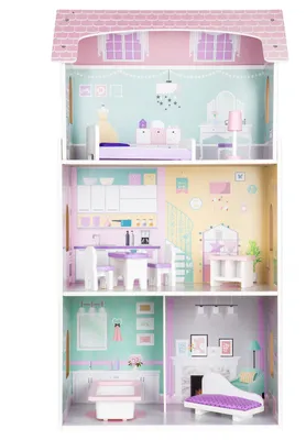 Obrázok produktu pre Drevený domček pre bábiky Blueberry Residence Ecotoys