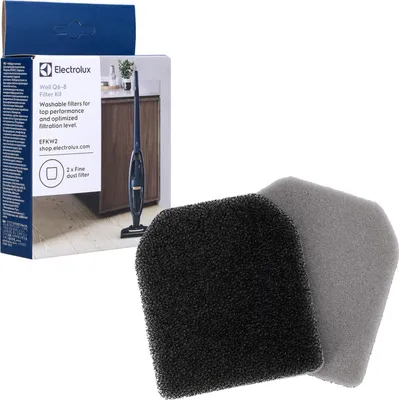 Image de Electrolux EFKW2 - Kit filtre moteur lavable pour Well Q6 / Q7 / Q8, aspirateur balai, Filtre, noir, Electrolux, Well Q6-8, boîte