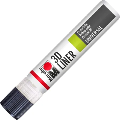 Image de Peinture en relief Marabu "3D Liner" 3D blanc 25 ml