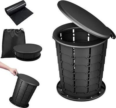Productafbeelding van Draagbaar en opvouwbaar campingtoilet - Multifunctioneel en compact