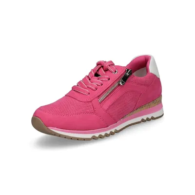 A single pink sneaker is shown against a white background.