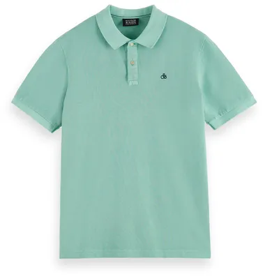 Zdjęcie produktu dla Męska koszulka polo Scotch & Soda z tkaniny pique barwionej w całości