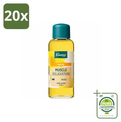 Obrázok produktu pre 20 kusov produktu Kneipp Arnica Aktiv, olej do kúpeľa pre svaly a kĺby, 100 ml - veľké balenie