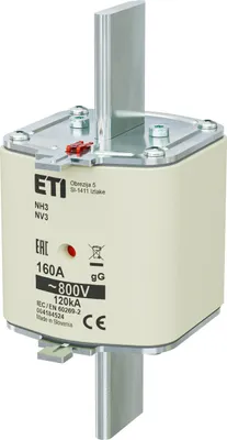 Produktbild von Sicherungseinsatz - NH3 gG 160A/800V - träge