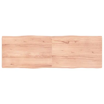 Produktbild von Tischplatte 180x60x(2-4) cm Massivholz Behandelt Baumkante