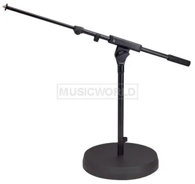 Produktbild von K&M 259-6 Mikrofonstativ niedrig mit Galgen